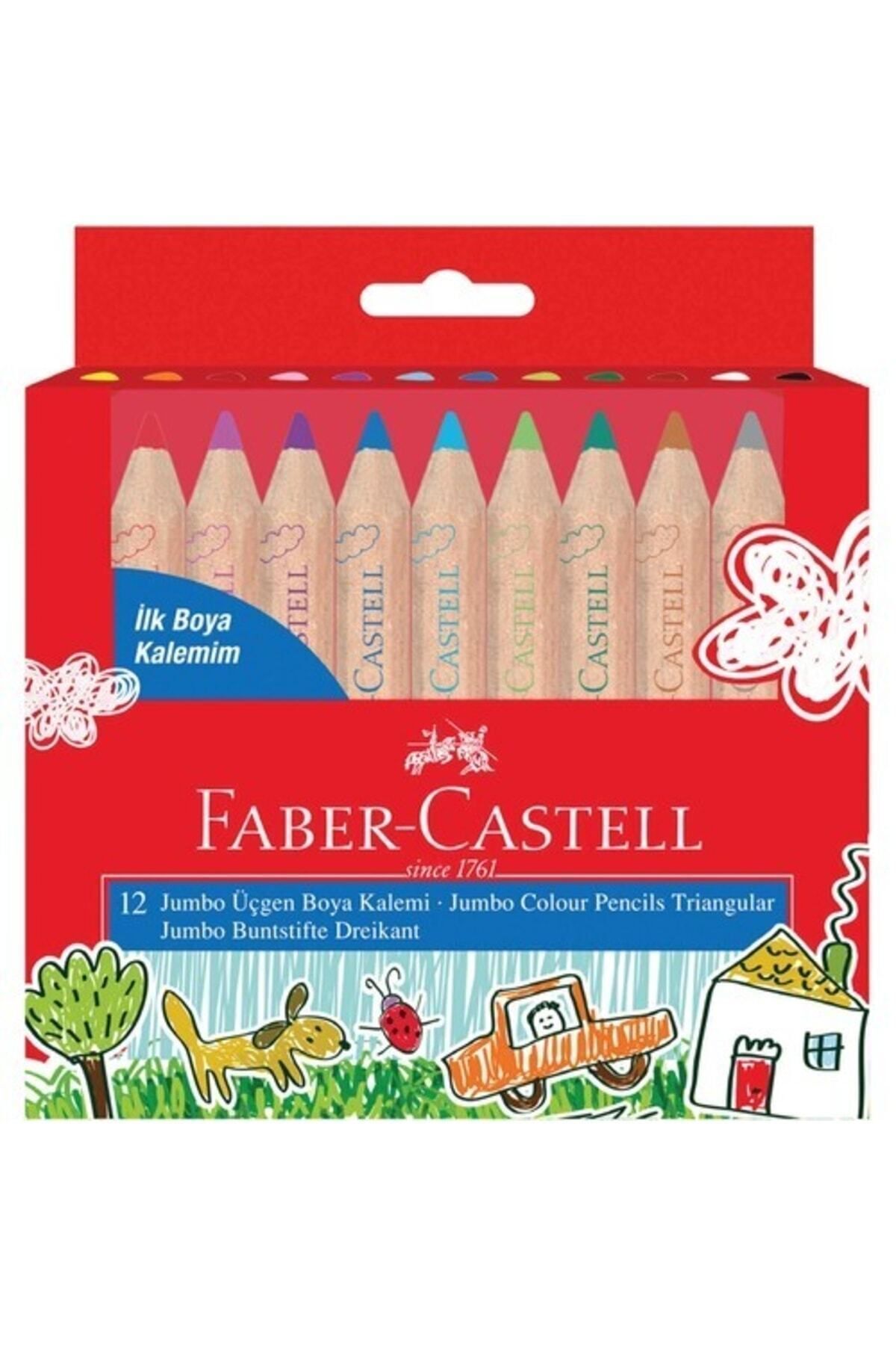 Faber Castell İlk Boya Kalemim Jumbo Yb 12 Renk