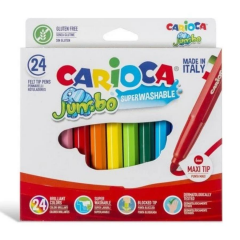 Carioca Bravo Jumbo Süper Yıkanabilir Keçeli Boya Kelimi 24lü