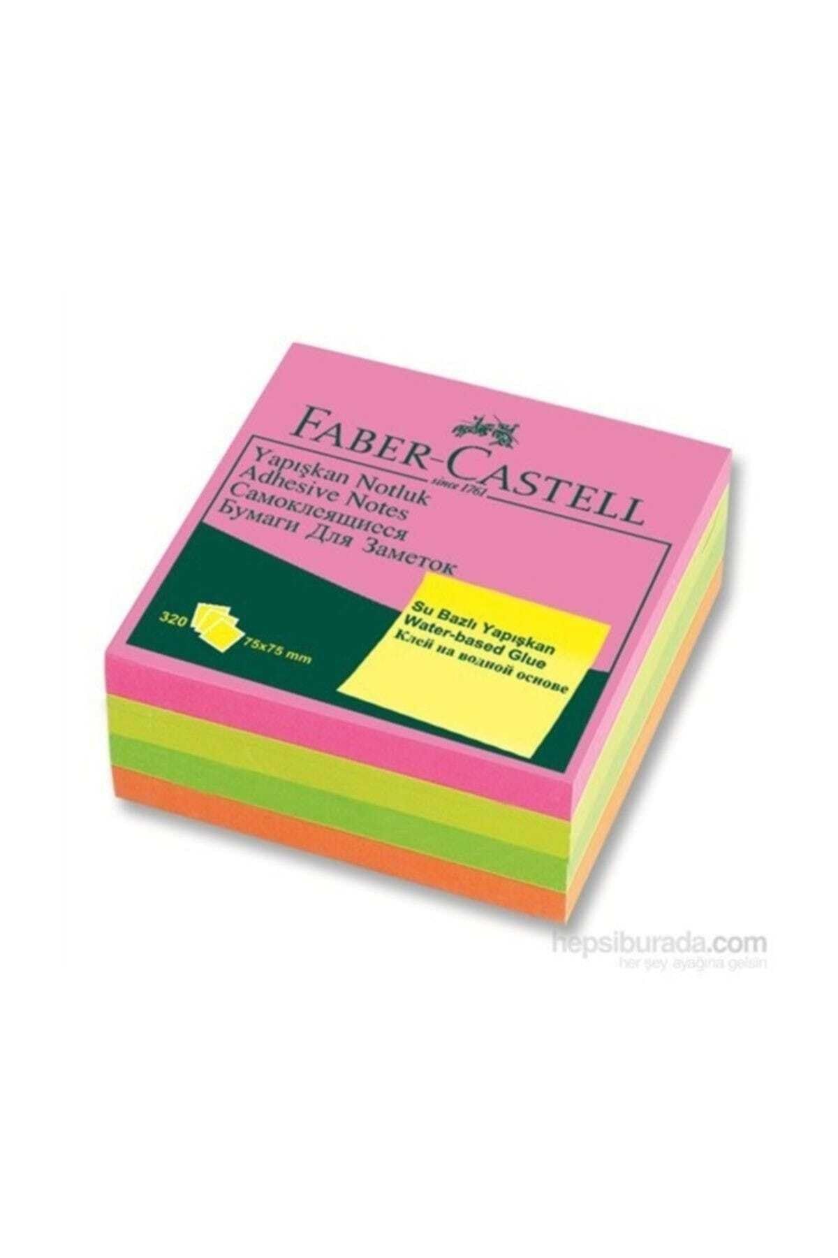 Faber-Castell Yapışkan Notluk 75X75 Renkli Küp