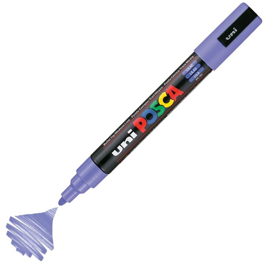 Unı Posca Pc-5M 1.8-2.5 Leylak Su Bazlı Markor