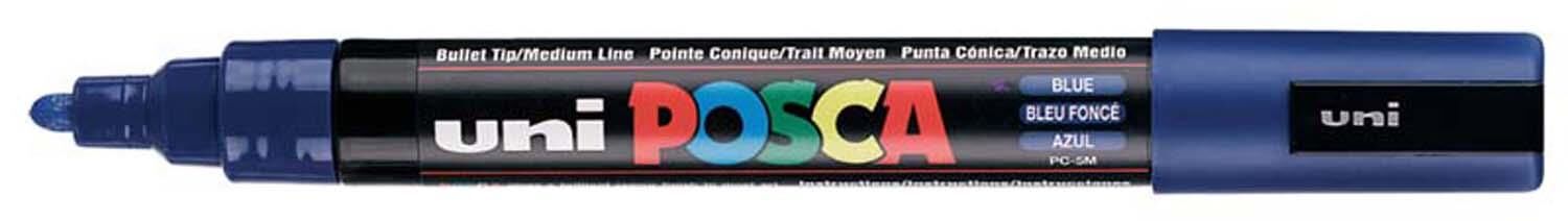 Unı Posca Pc-5M 1.8-2.5 Mavı Su Bazlı Markor