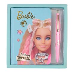 Barbie Hatıra Defteri+Tükenmez Kalem Kutulu Set
