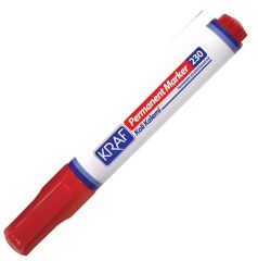 Kraf Permanent Markör Yuvarlak Uç 220 Kırmızı