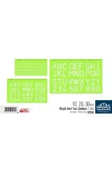 Büyük Harf Yazı Şablonu Set 10-20-30 Mm