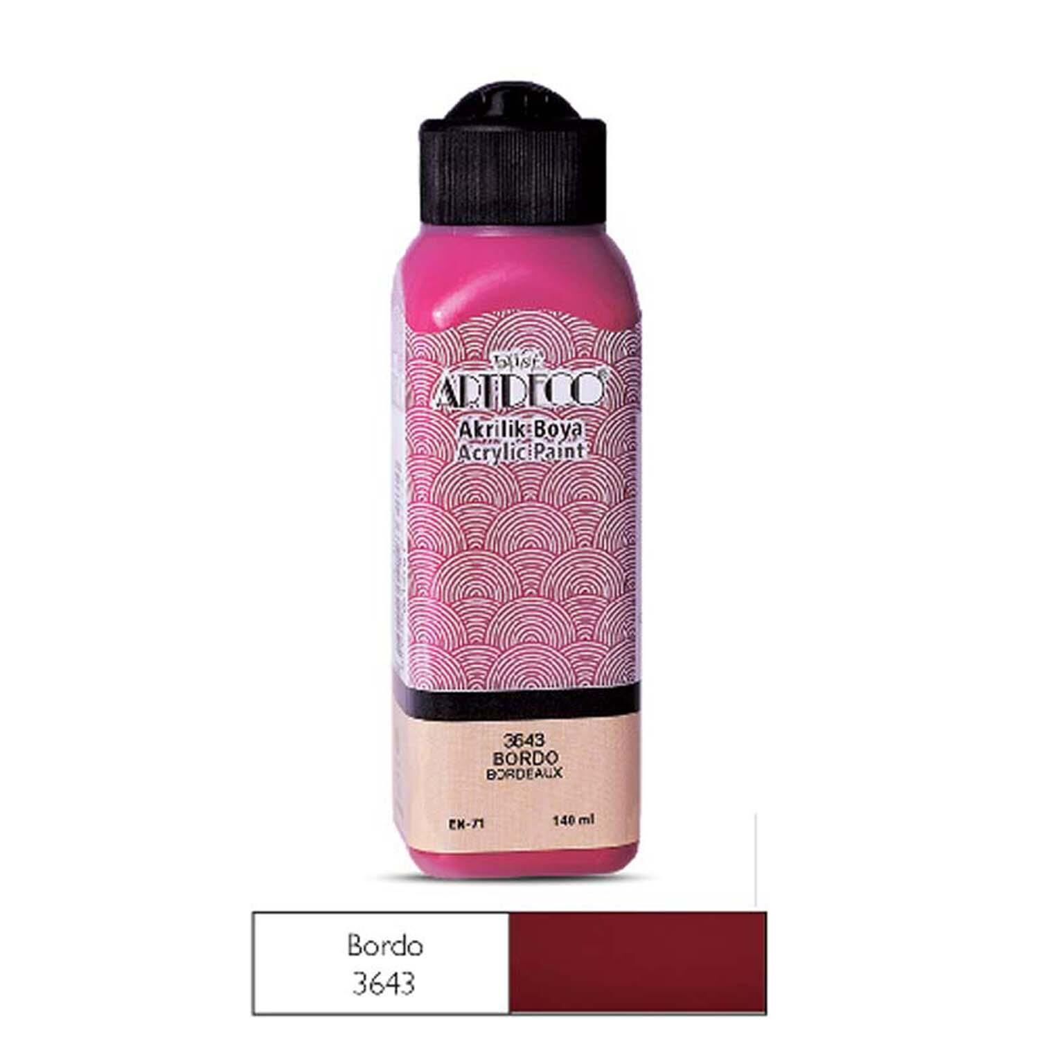 Akrilik  Boya 3643 140 Ml Bordo Artdeco