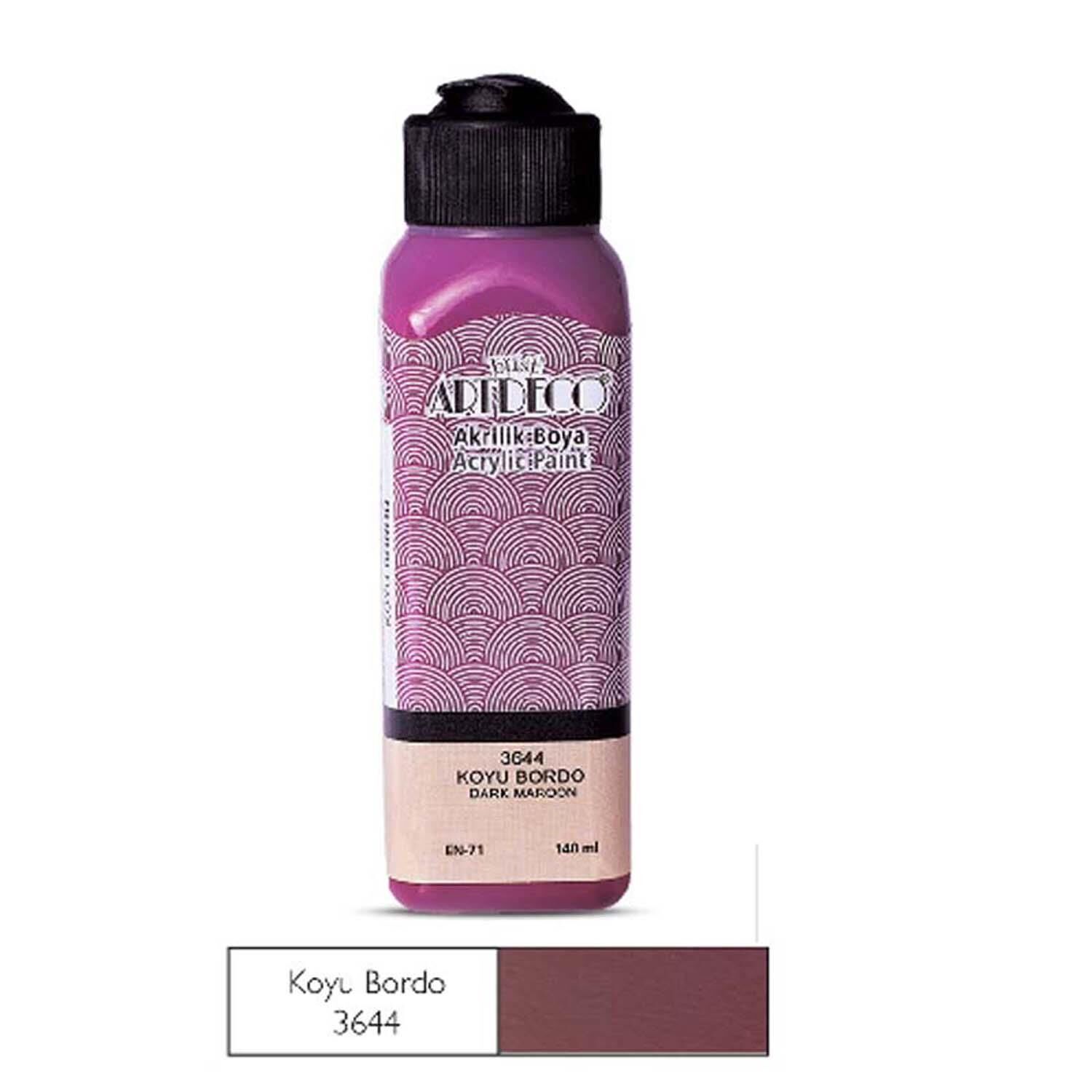 Akrılık Boya 3644 140 Ml Koyu Bordo Artdeco