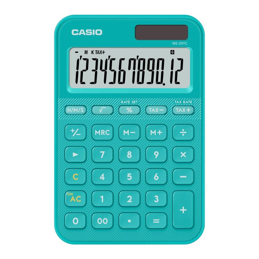 Casio MS-20YC-TU Hesap Makinesi Turkuaz
