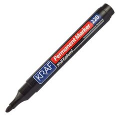 Kraf Permanent Markör Yuvarlak Uç 220 Siyah