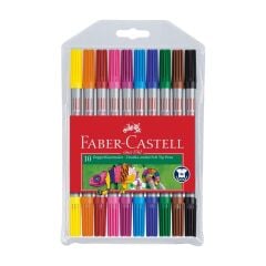 Faber-Castell Çift Taraflı Keçeli Kalem 10 Renk