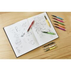 Rotring Tikky 0.7 + Min Silgi Set Neon Pembe