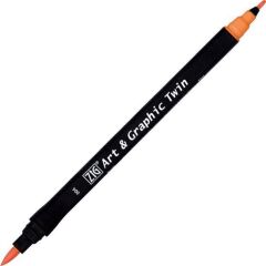 Zıg Brush Pen 004 Orange