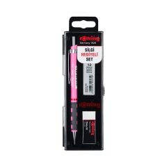 Rotring Tikky 0.5 + Min Silgi Set Neon Pembe