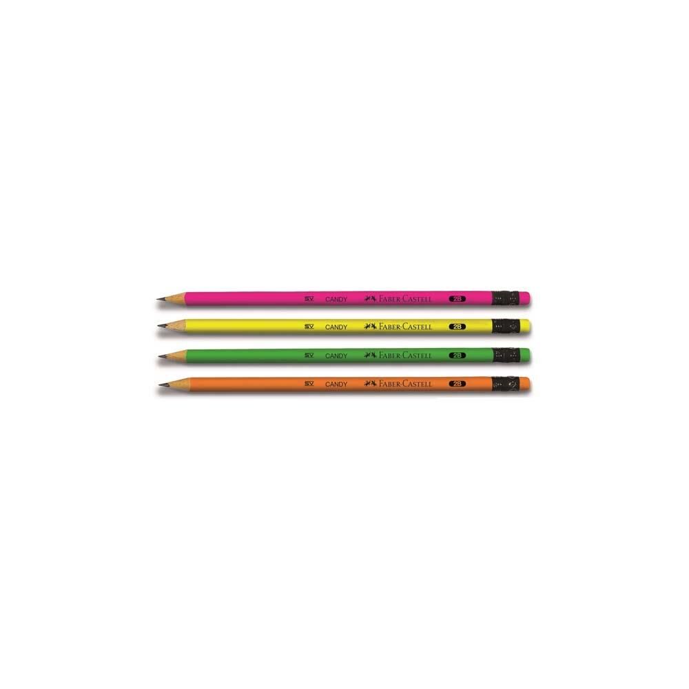 Faber Castell Candy 2b Silgili Kurşun Kalem 5244112802