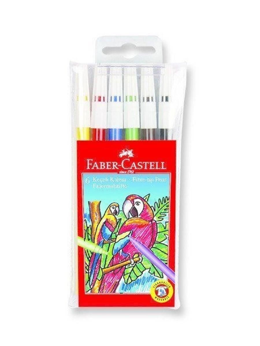 Faber-Castell Yıkanabilir Keçeli Kalem 6 Renk