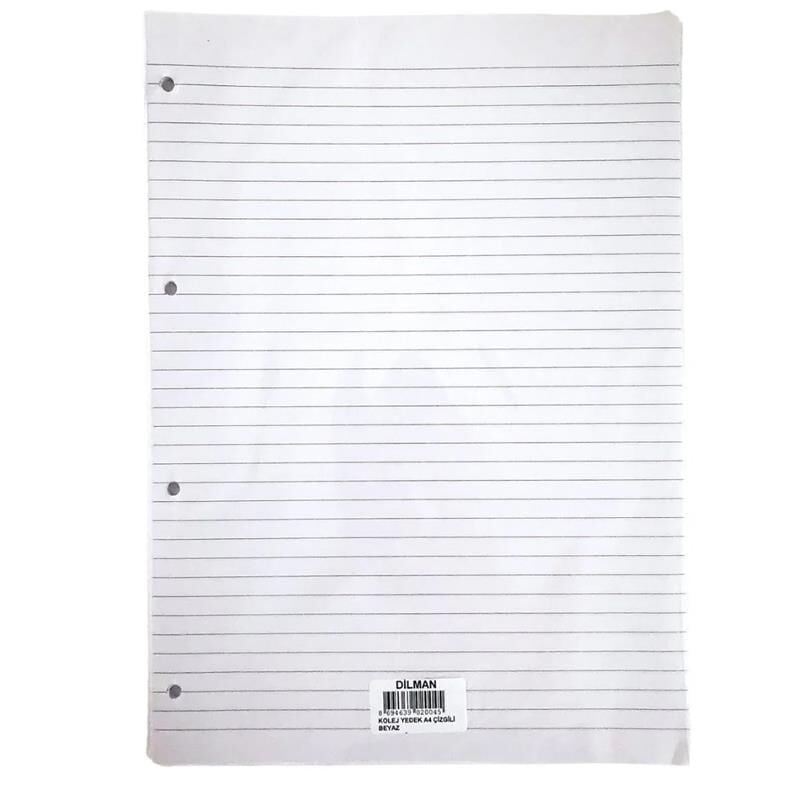 Dilman A5 Kolej Yedeği Çizglili Beyaz